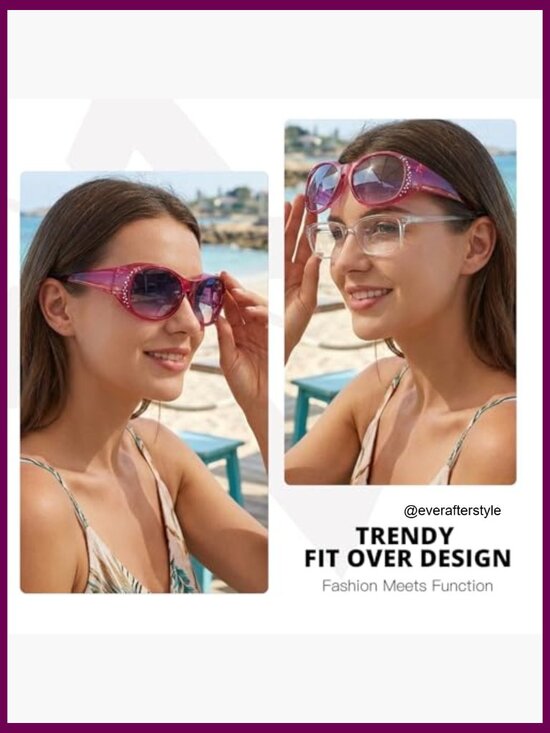 Polarized Fit Over Glasses Sunglasses with UV400 Protection main image 6